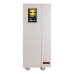 Regulador vogar de Capacidad 20 KVA Amperaje Por Fase 80 Calibre 4 AWG Peso 91 KG Tensión Nominal Voltaje 120V/208V ó 127V/220V GABINETE G-8 Ancho 41cm x Alto 100 cm x Fondo 74 cm