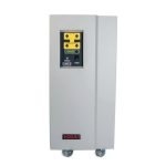 Regulador vogar de Capacidad 16 KVA Amperaje Por Fase 64 Calibre 6 AWG Peso 85 KG Tensión Nominal Voltaje 120V/208V ó 127V/220V Gabinete G-9 Ancho 35cm x Alto 78 cm x Fondo 60 cm